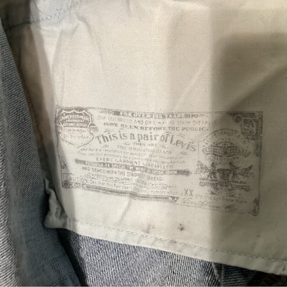 Levi’s 501 Mens Sz 38x30 Blue Denim Button Fly Jeans - #322 - Picture 5 of 10